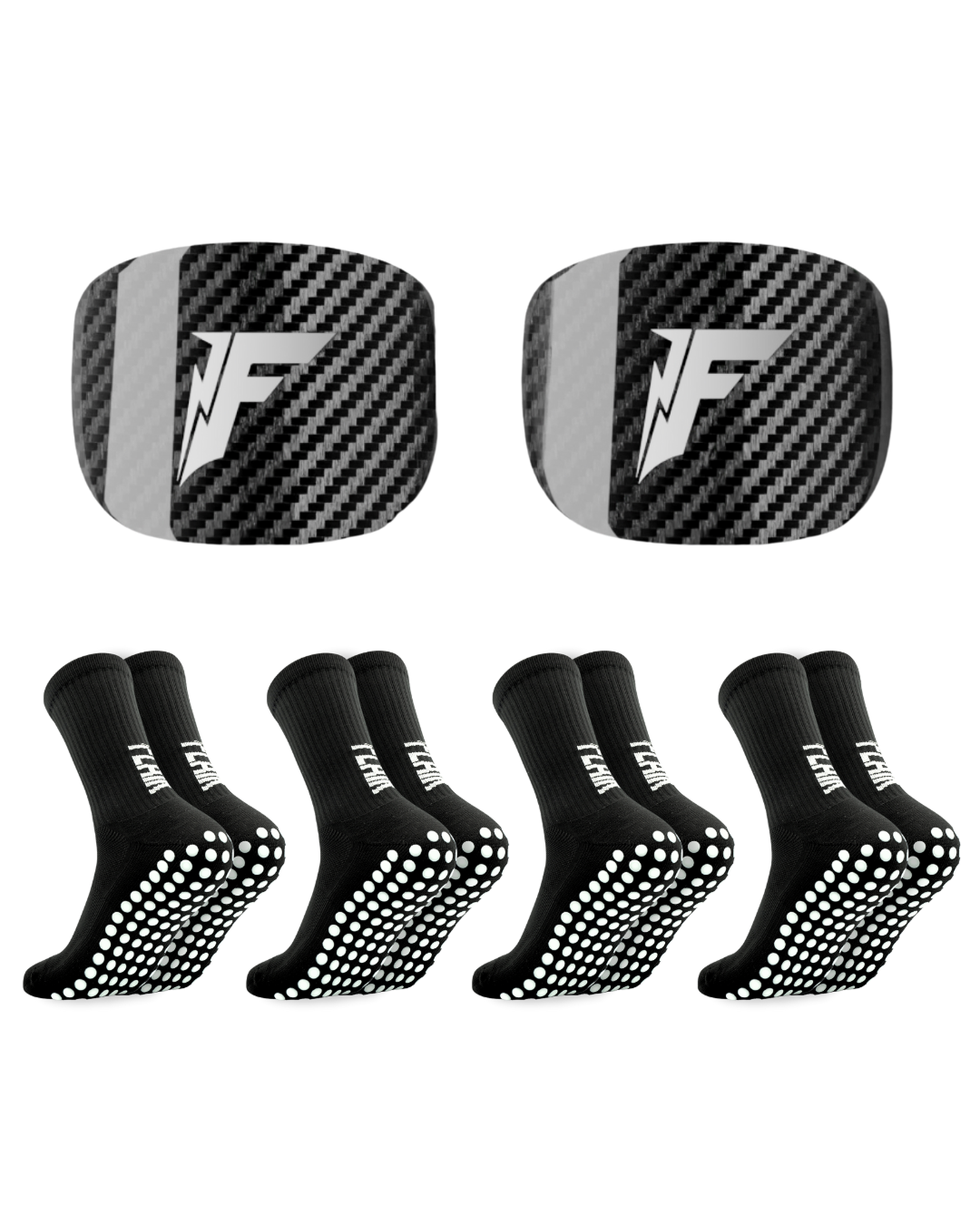 Carbon Schienbeinschoner-Paket