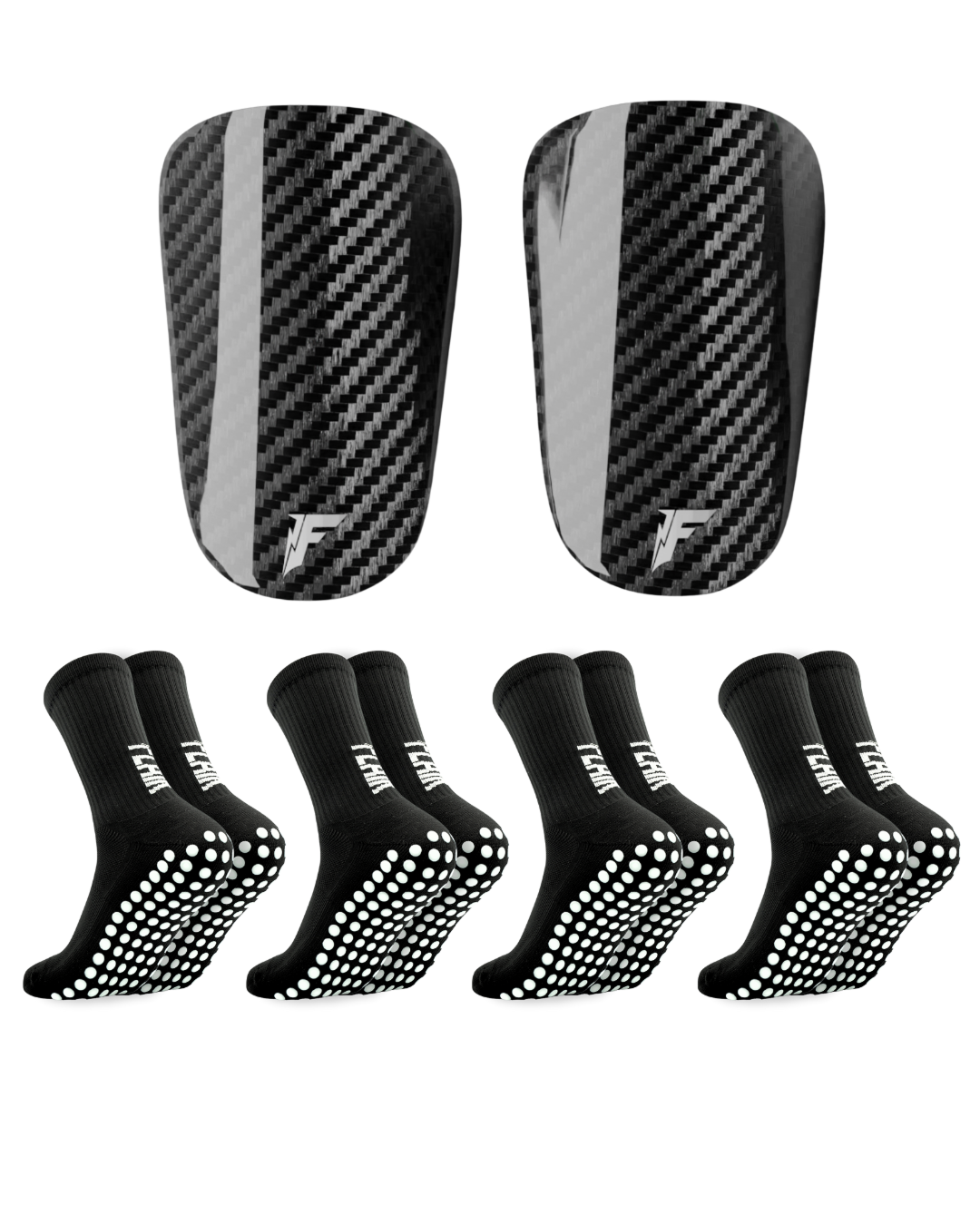 Carbon Schienbeinschoner-Paket