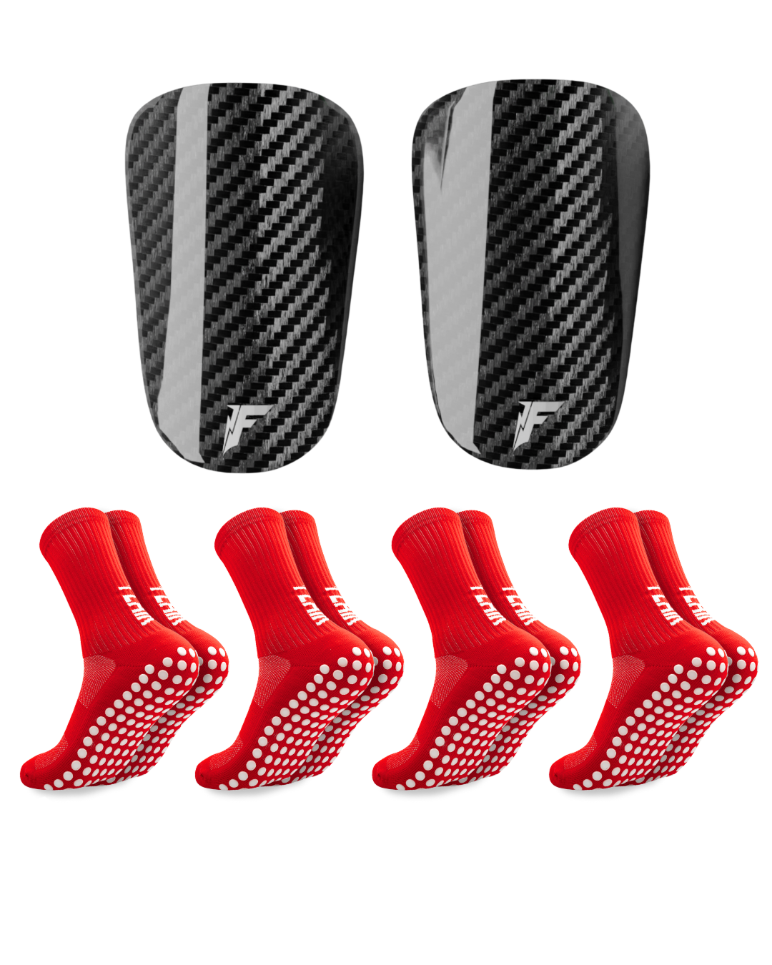 Carbon Schienbeinschoner-Paket