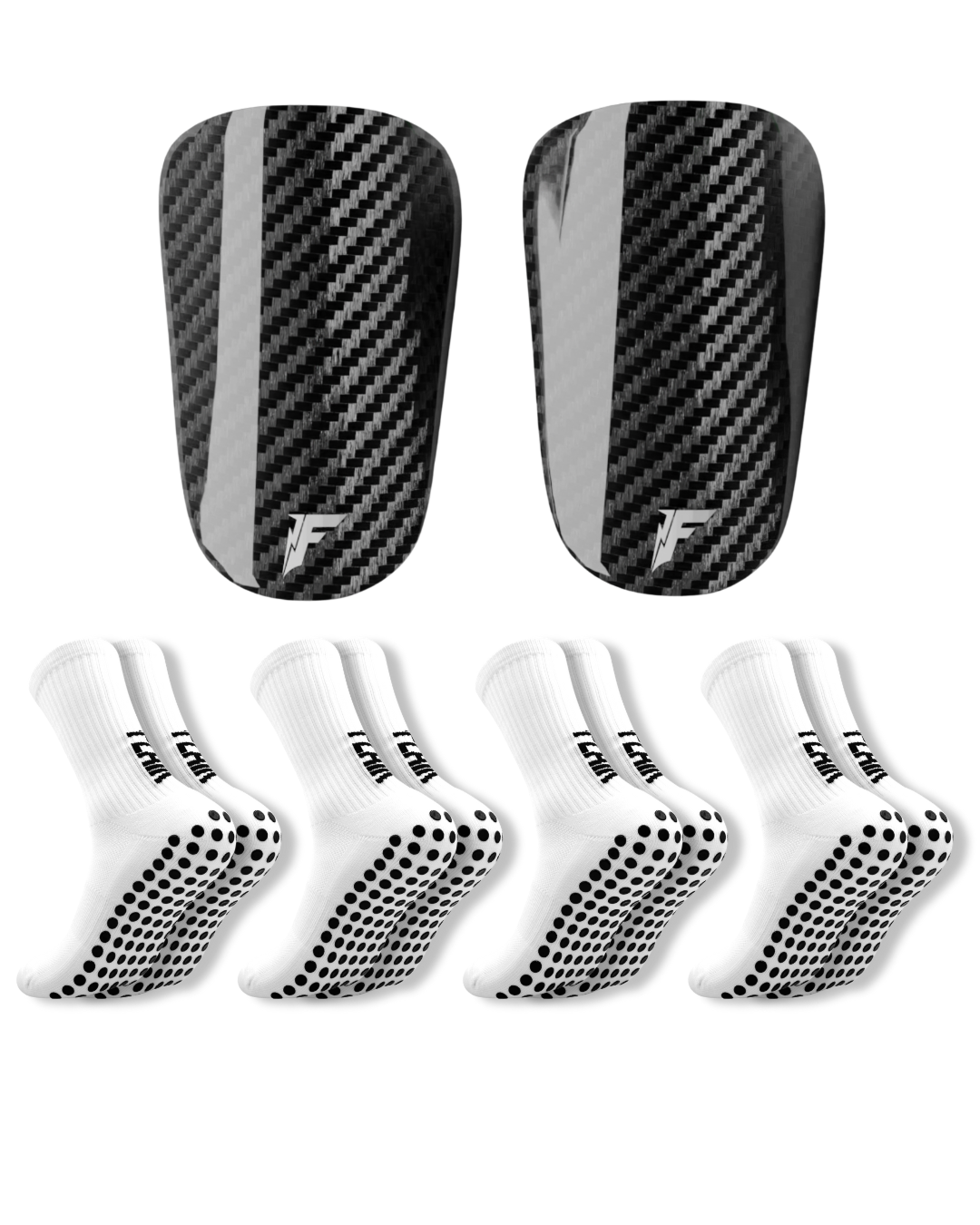 Carbon Schienbeinschoner-Paket