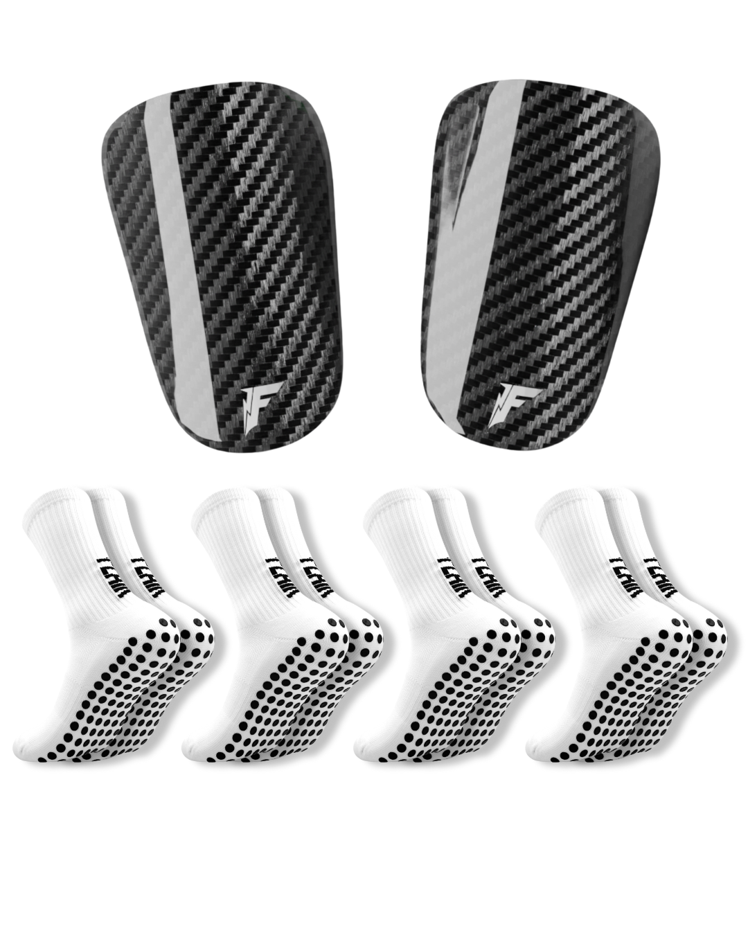 Carbon Schienbeinschoner-Paket