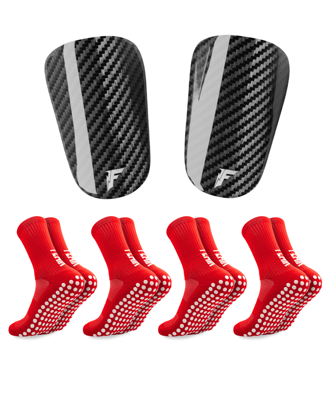 Carbon Schienbeinschoner-Paket