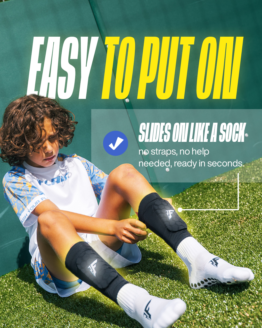 Integrierte Schienbeinschoner für Kinder