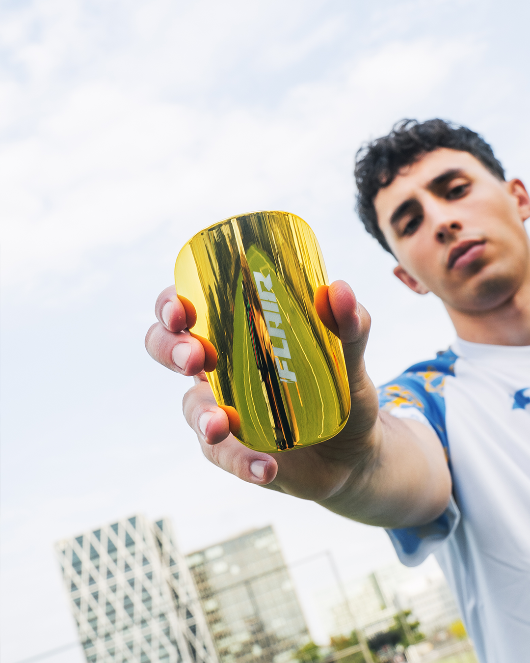 Gouden scheenbeschermers