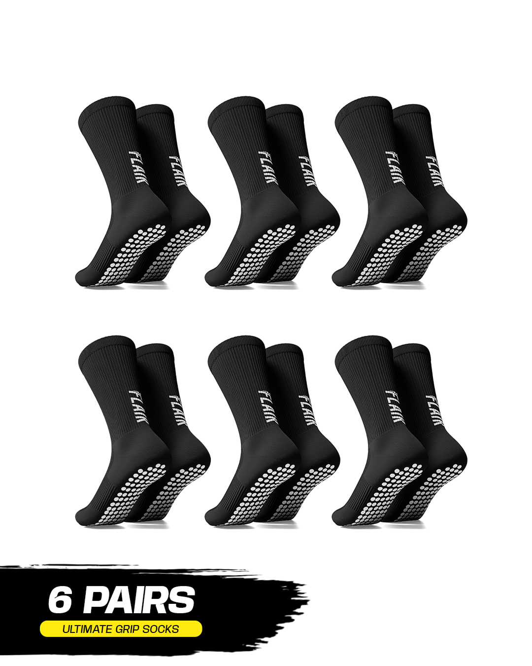 Lot de 6 paires de chaussettes Pro Grip
