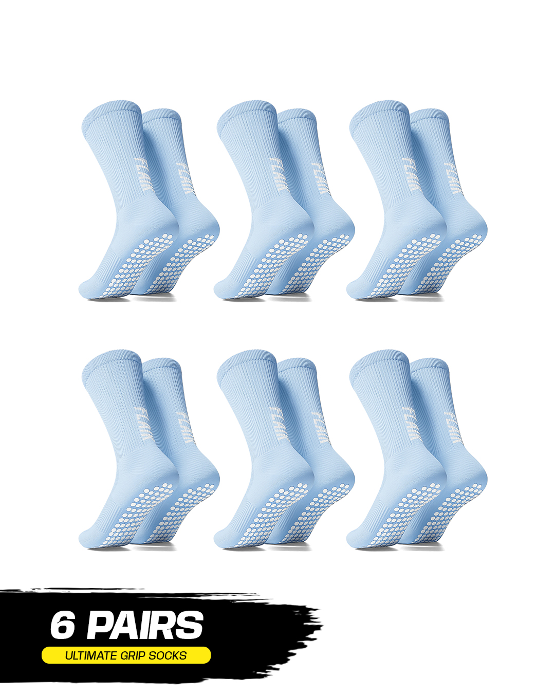 Lot de 6 paires de chaussettes Pro Grip