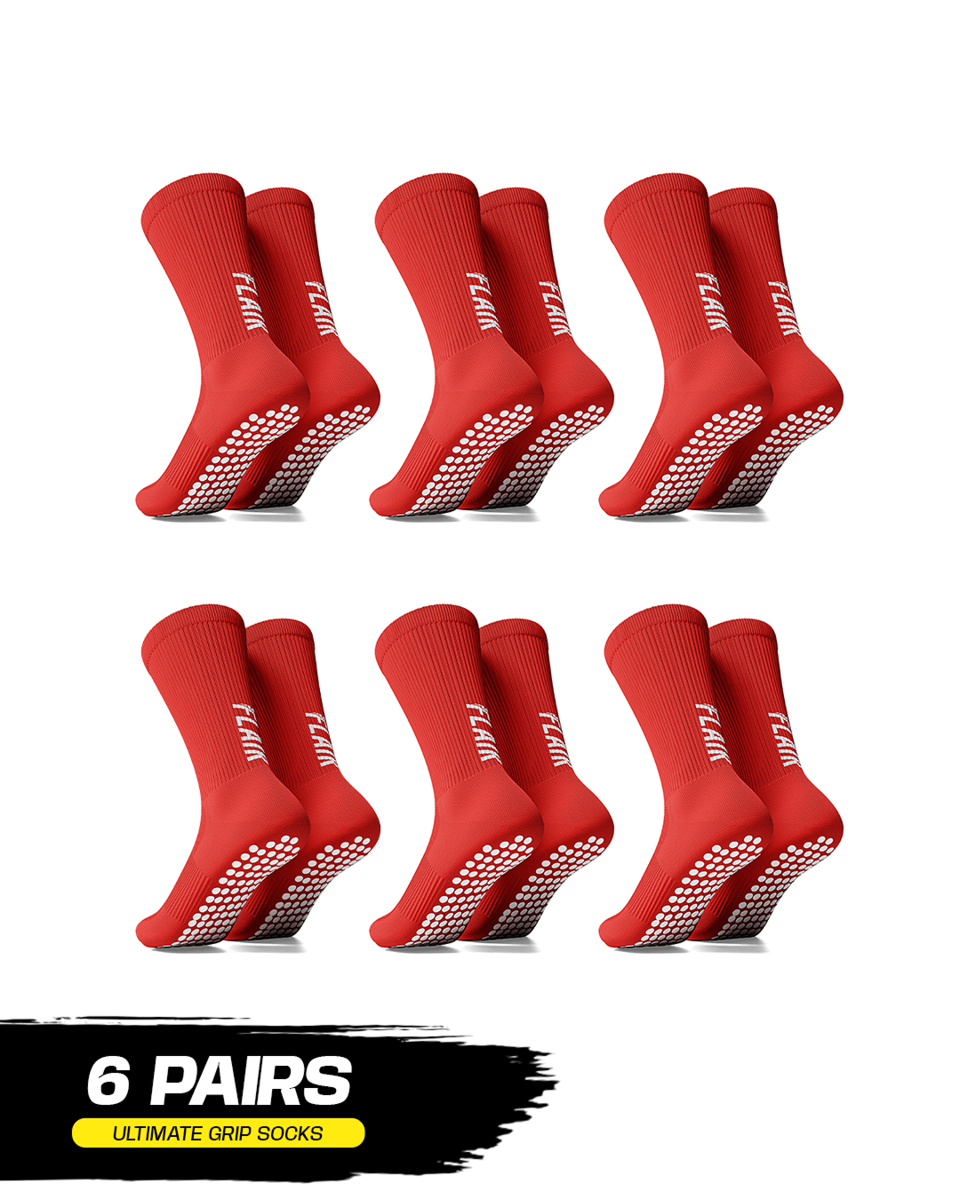 Lot de 6 paires de chaussettes Pro Grip