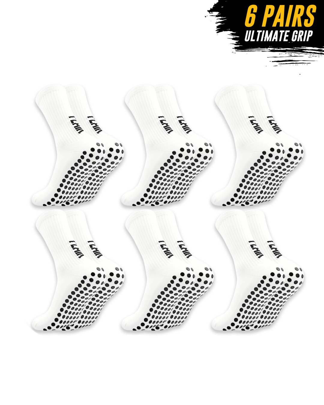 Monster Grip 6-Pack - Meias Pro Grip