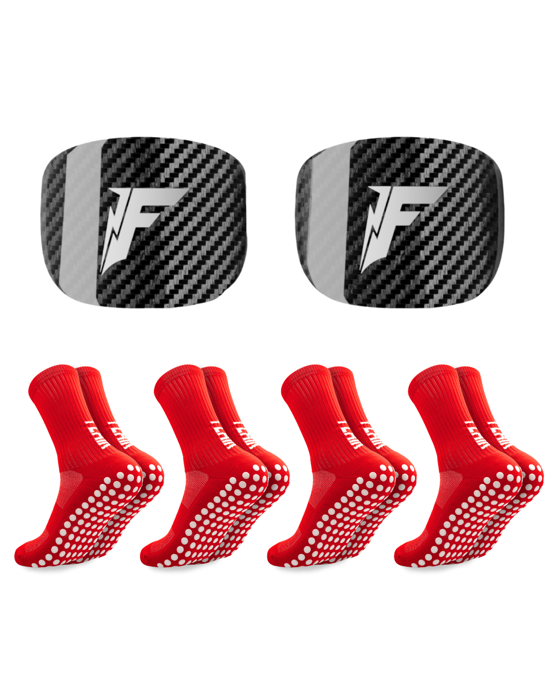 Carbon Schienbeinschoner-Paket