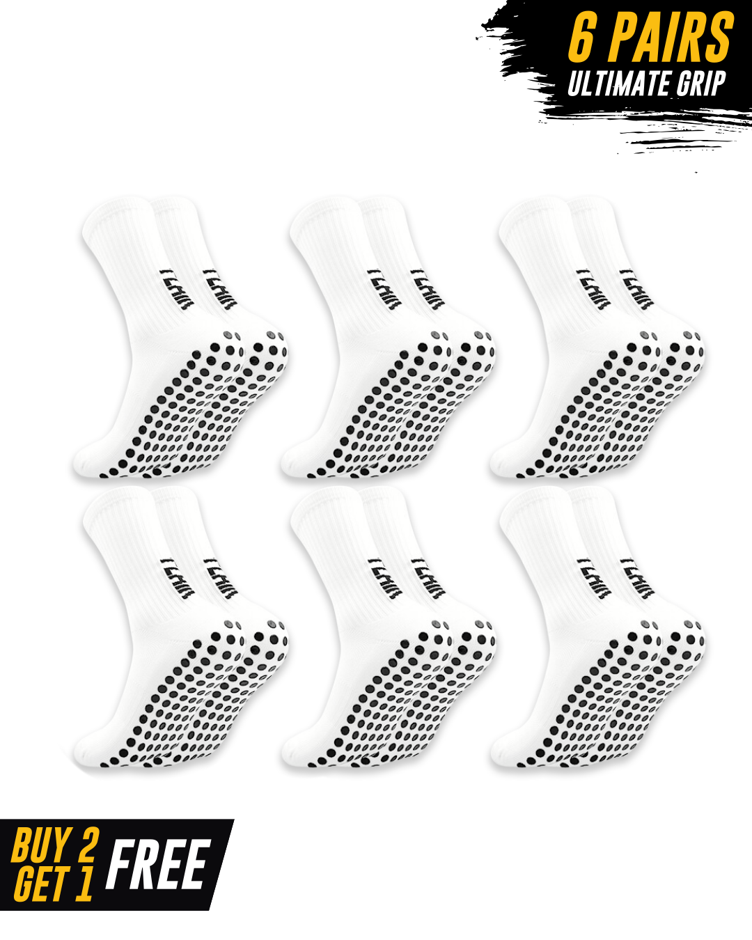 Exclusive 6 Pair Bundle - Pro Grip Socks