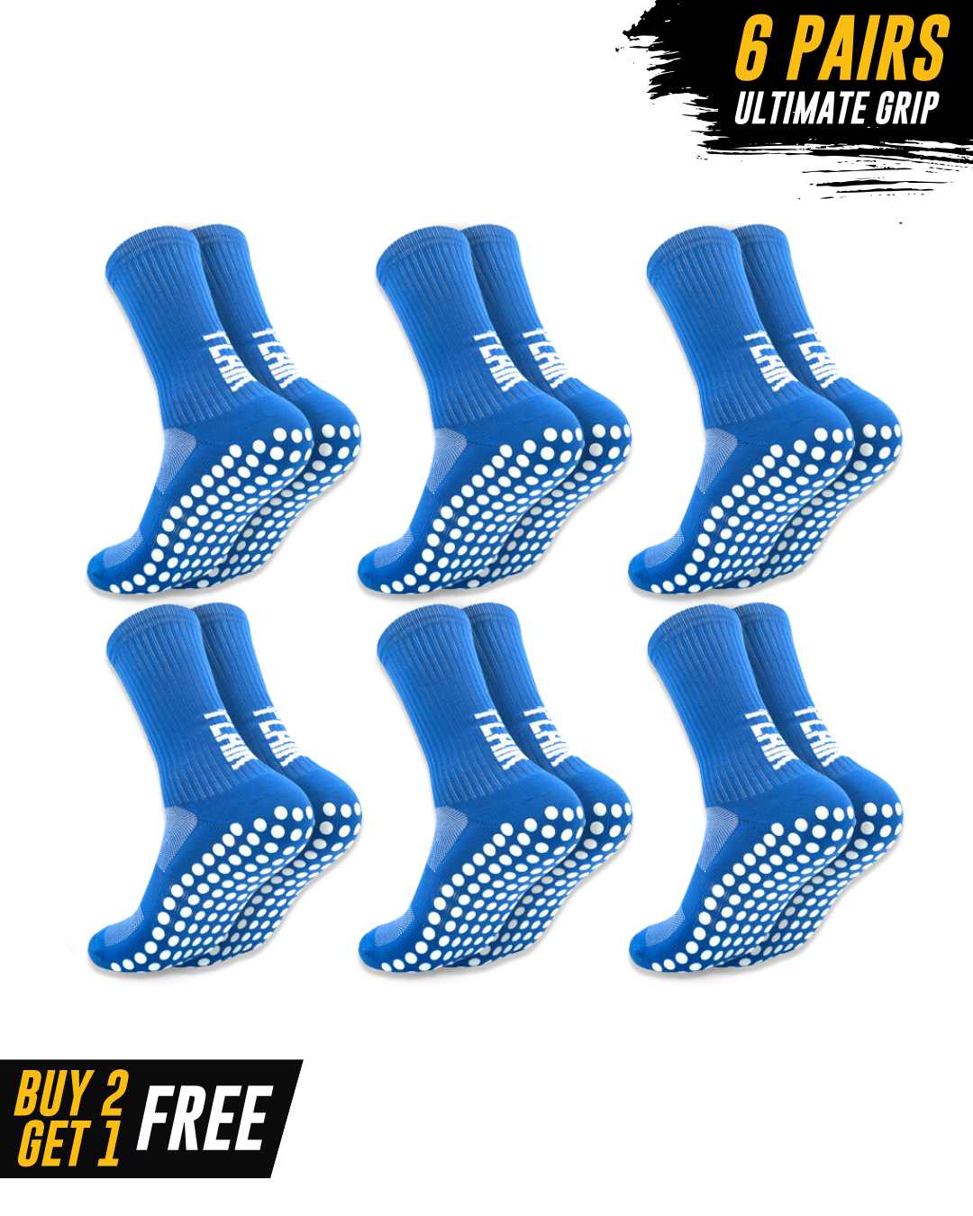 Exclusive 6 Pair Bundle - Pro Grip Socks