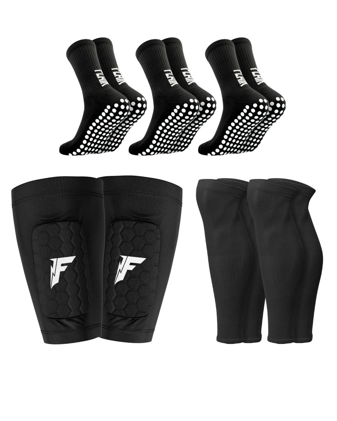 3 Pairs Grip Socks Football Men Women Anti Slip Sports Grip Socks