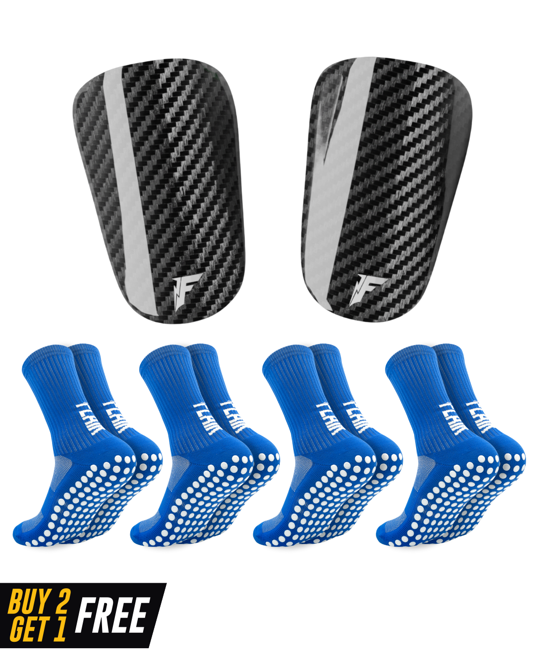Pack de protège-tibias en carbone