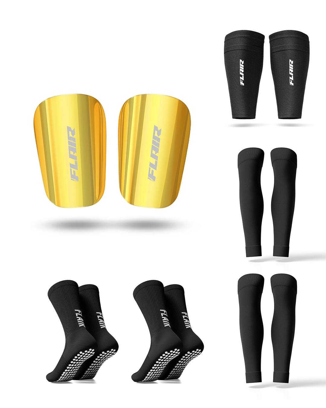 Paquete Pro - Espinilleras doradas