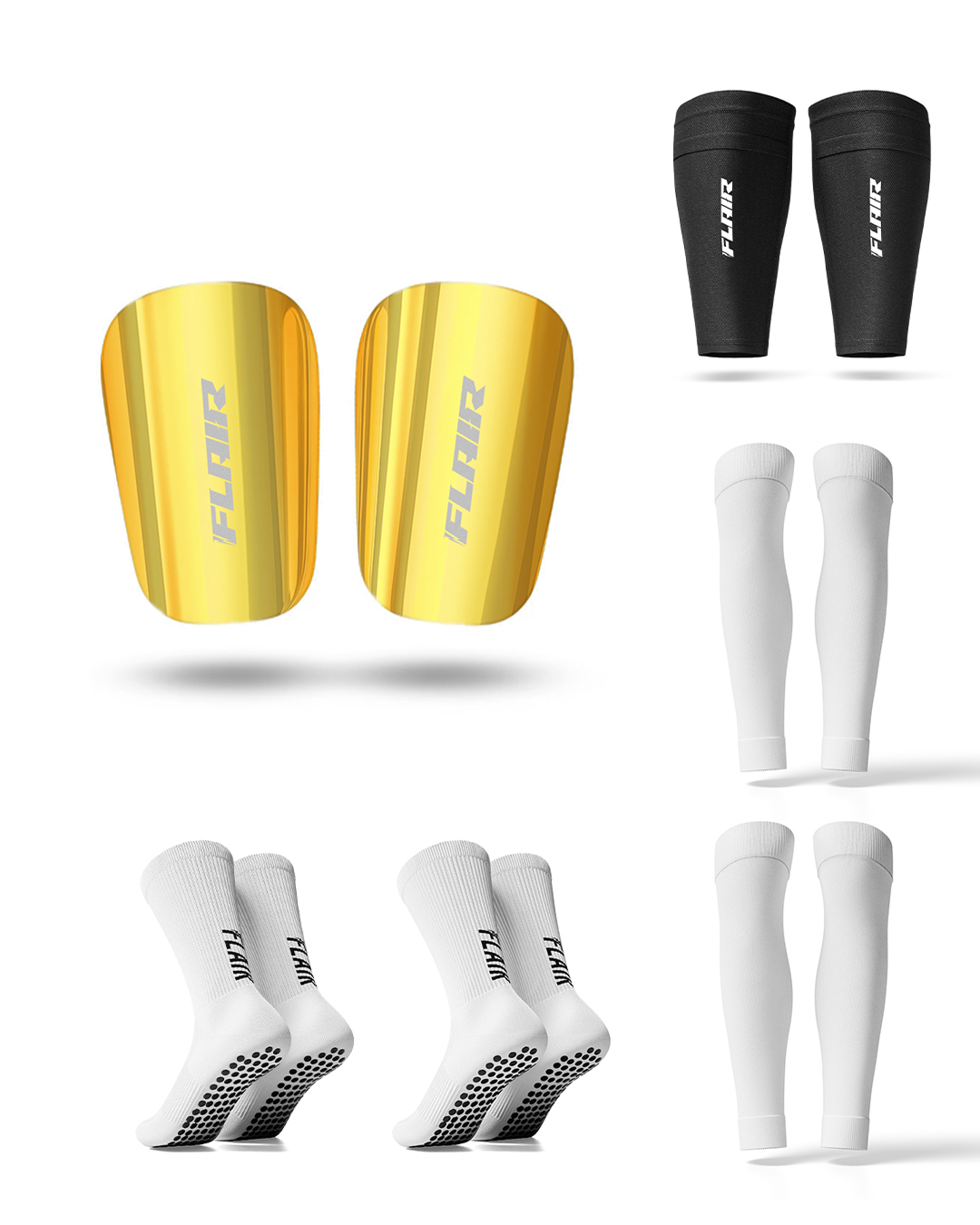 Paquete Pro - Espinilleras doradas