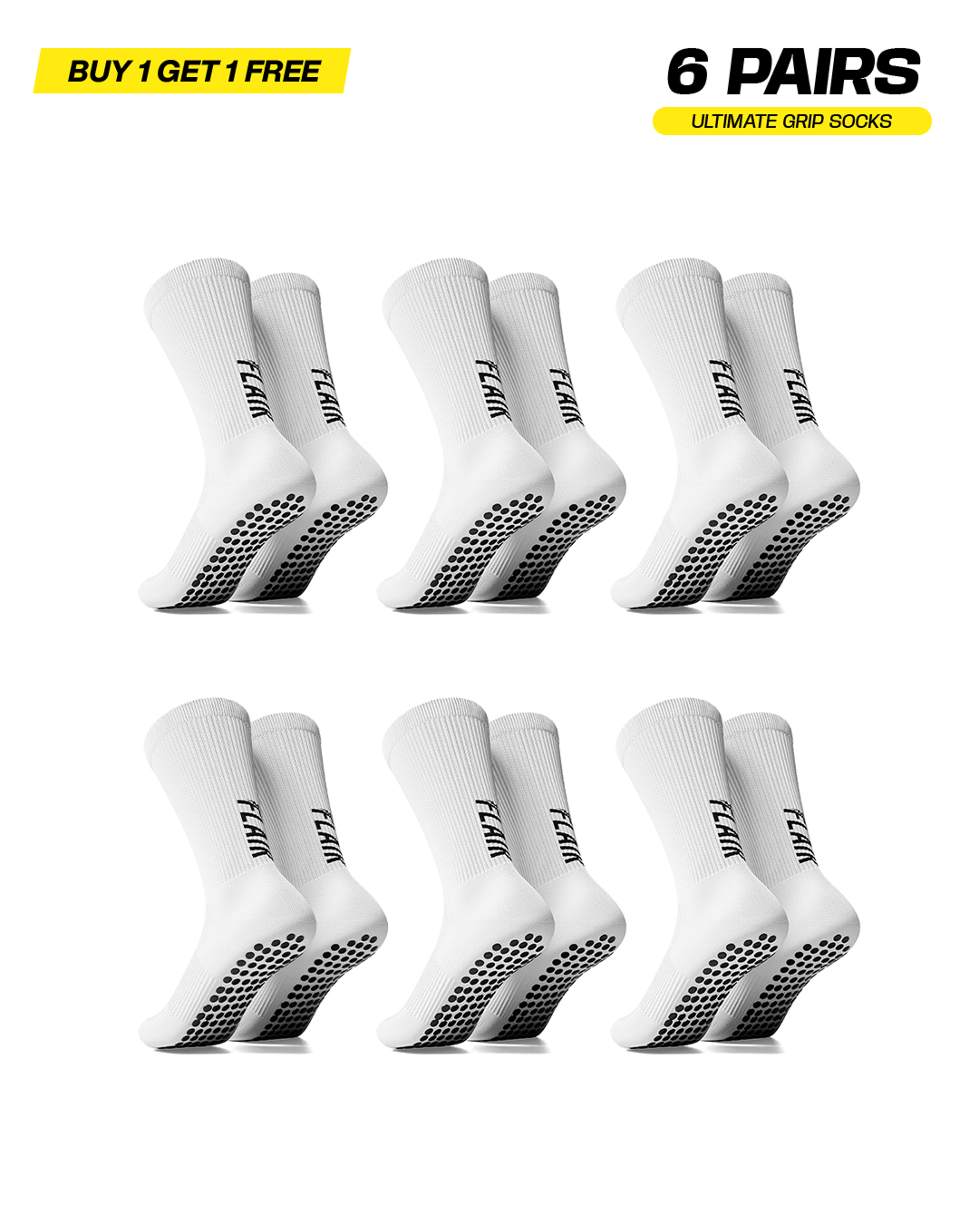 6-pack - Pro Grip Sokken