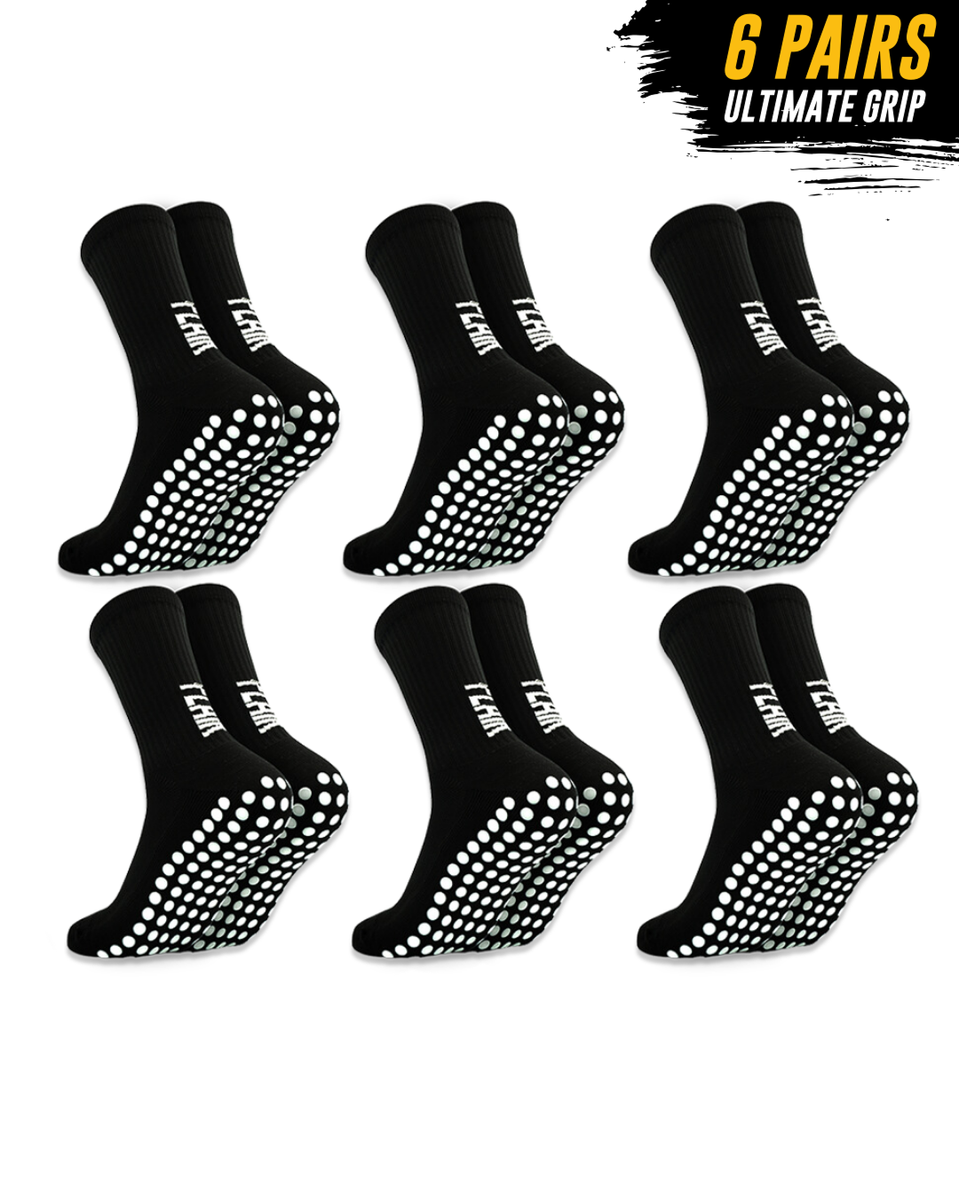 Exklusives 6-Paar-Paket - Pro Grip Socks<br>