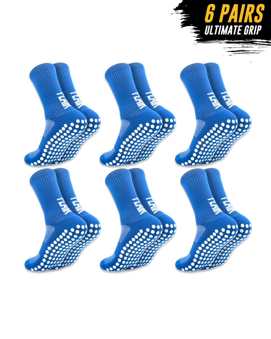 Eksklusiv Pakke Med 6 Par - Pro Grip-strømper<br>